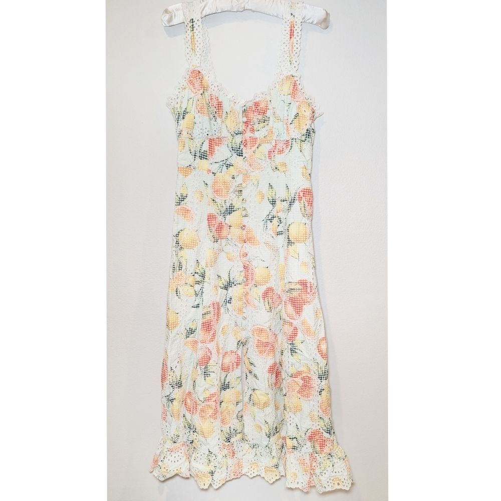 NWT By Anthropologie Ruffled Eyelet Dress - Picture 5 of 16